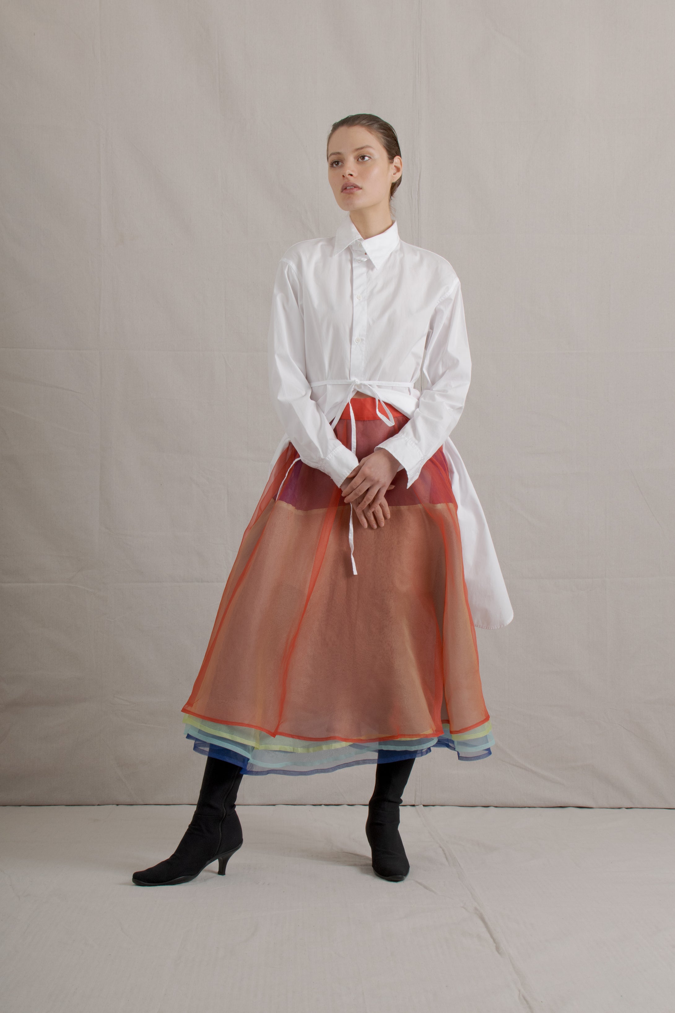 1980's Yohji Yamamoto Sheer Layered Skirt