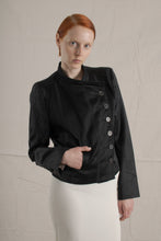 Load image into Gallery viewer, 1990&#39;s Ann Demeulemeester Black Satin Brocade Jacket
