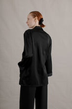 Load image into Gallery viewer, Dries Van Notem Black Embroidered Smoking Jacket
