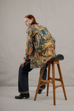 Load image into Gallery viewer, 1990&#39;s Hermes Silk Blouse &quot;Les Cheyennes&quot; by Kermit Oliver
