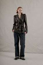 Load image into Gallery viewer, Fall 2001 John Galliano Brown Leather Jacket
