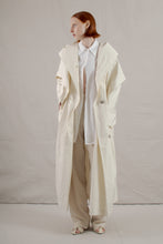 Load image into Gallery viewer, 1986 Issey Miyake Cream Hooded Overcoat
