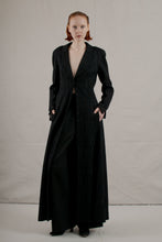 Load image into Gallery viewer, F/W 2002 Chanel Black/Navy Lurex Bouclé Maxi Coat
