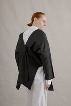 Load image into Gallery viewer, 1980&#39;s Avant-Garde Black Silk Smock
