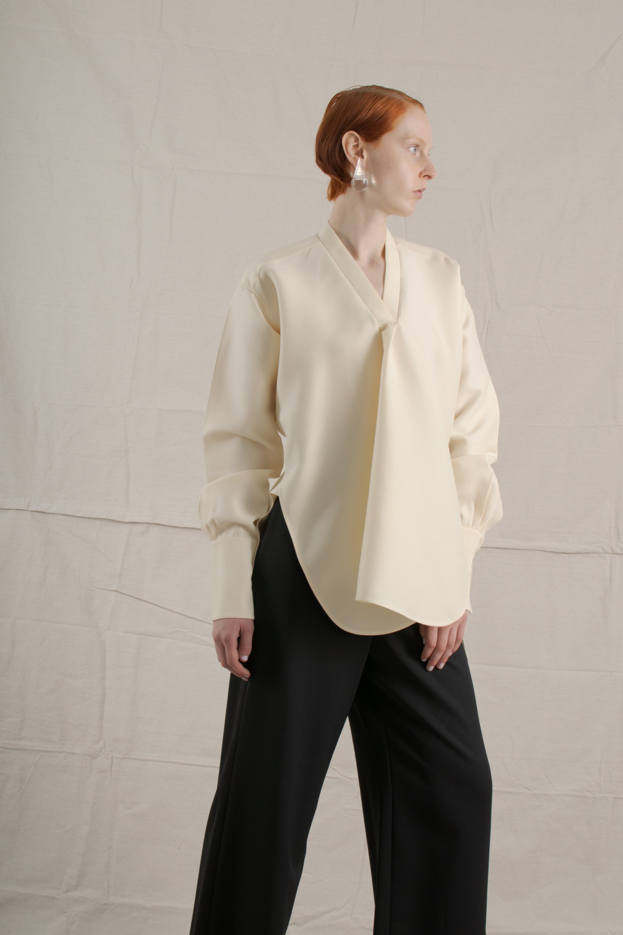 2011 Old Celine by Phoebe Philo Ecru Blouse